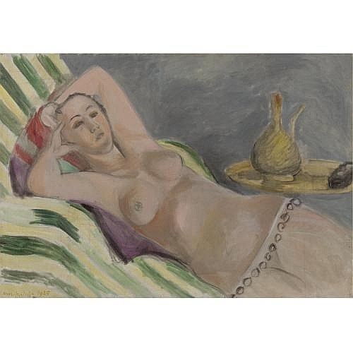 l - Henri Matisse , Odalisque grise et jaune comparable sale