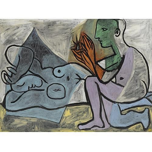Pablo Picasso , Les Amants comparable sale
