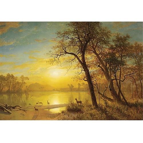 u - Albert Bierstadt 1830-1902 , Mountain Lake comparable sale