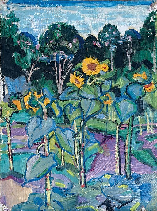 Sergej Ivanovic Lobanov comparable auction result: sunflowers