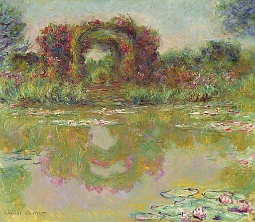 Les arceaux de roses, Giverny (Les arceaux fleuris) comparable sale