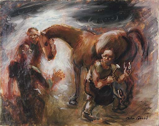 John (1892) Carroll comparable auction result: blacksmith at work