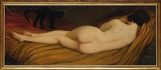 Ignacio Rosas comparable auction result: ignacio rosas desnudo femenino firmado leo sobre tela 67 x 165 5 cm