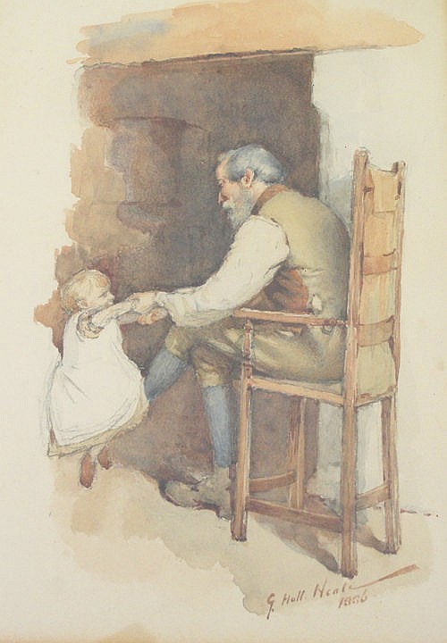 George Hall Neale comparable auction result: george hall neale 1863 1940 a pair of