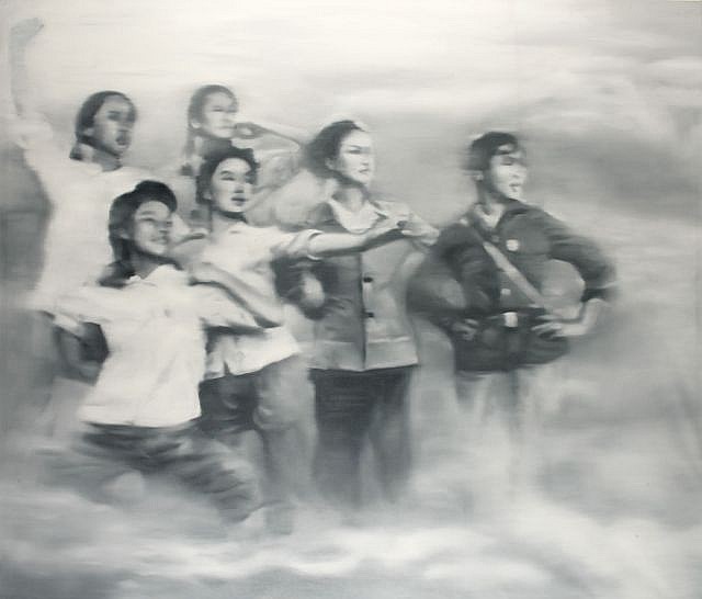 Luming Li comparable auction result: li luming n en 1955 youthhood 2006 acrylique sur toile