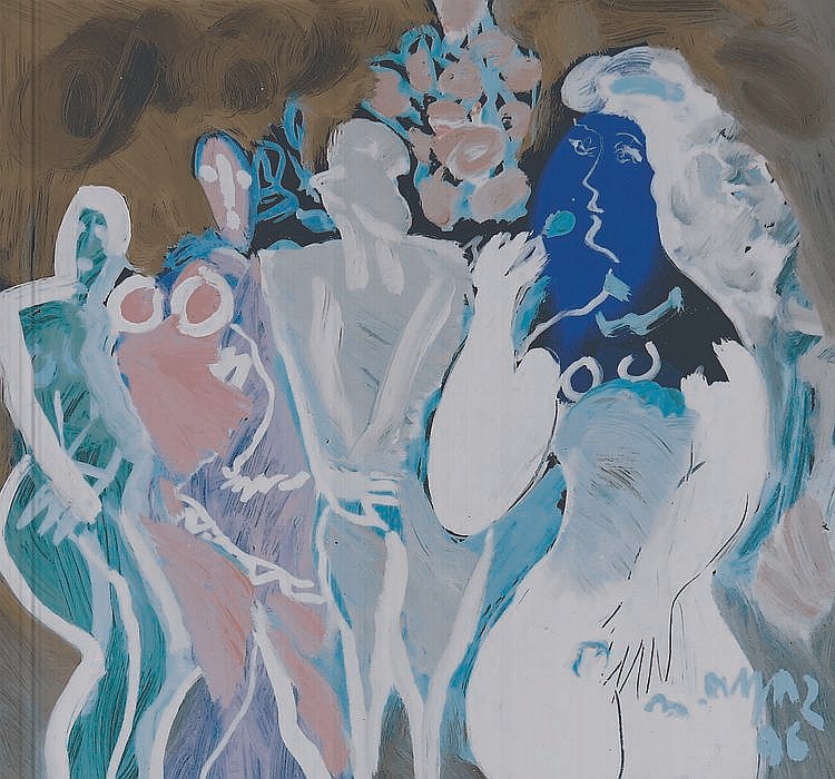 Mustafa Ayaz comparable auction result: mustafa ayaz b 1938 figurative abstraction