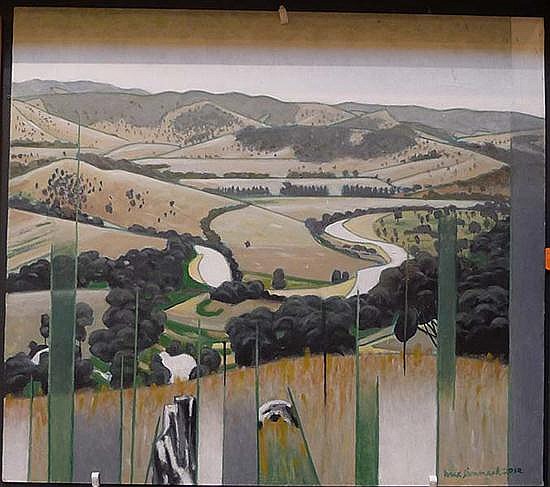 Max Dimmack comparable auction result: max dimmack riverbend oil on board 55 x 62 5cm