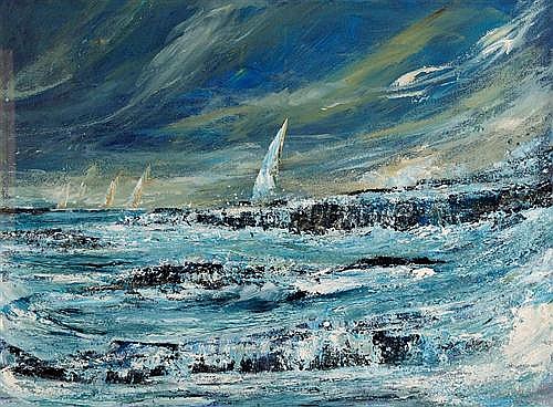 Don Meaney comparable auction result: don meaney 20th 21st century off the west coast oil on canvas