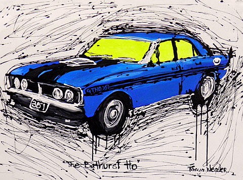 Tanya Weaver comparable auction result: tanya weaver 1969 original acrylic painting on canvas title the bathurst ho