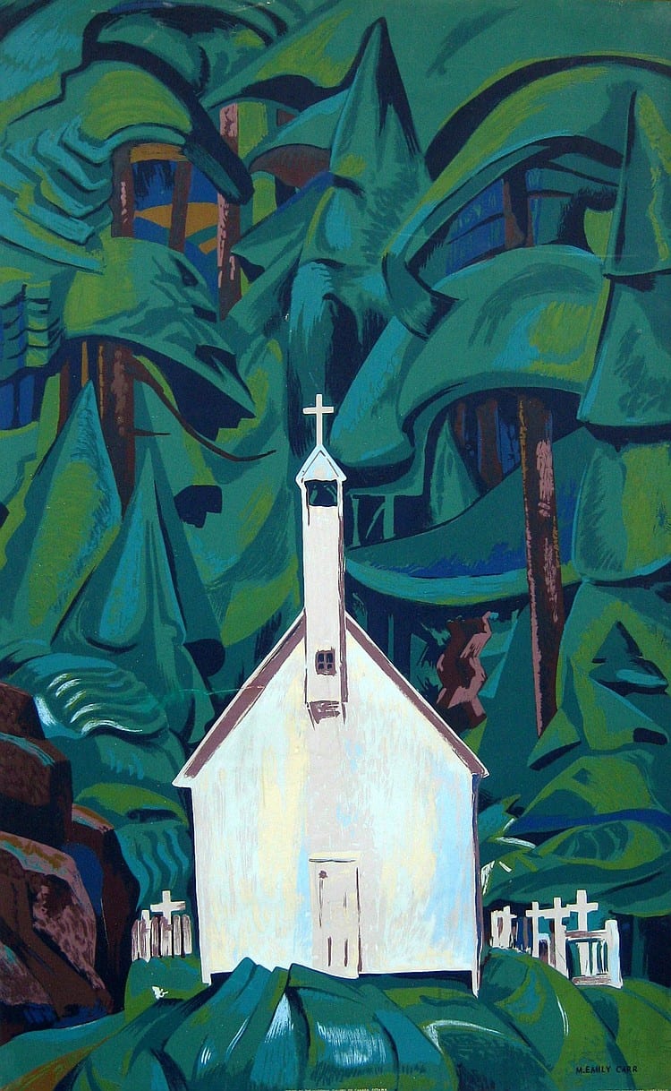 Emily Carr Indian Church sold by Westbridge Fine Art Auction House, lot 14 — auction record photograph