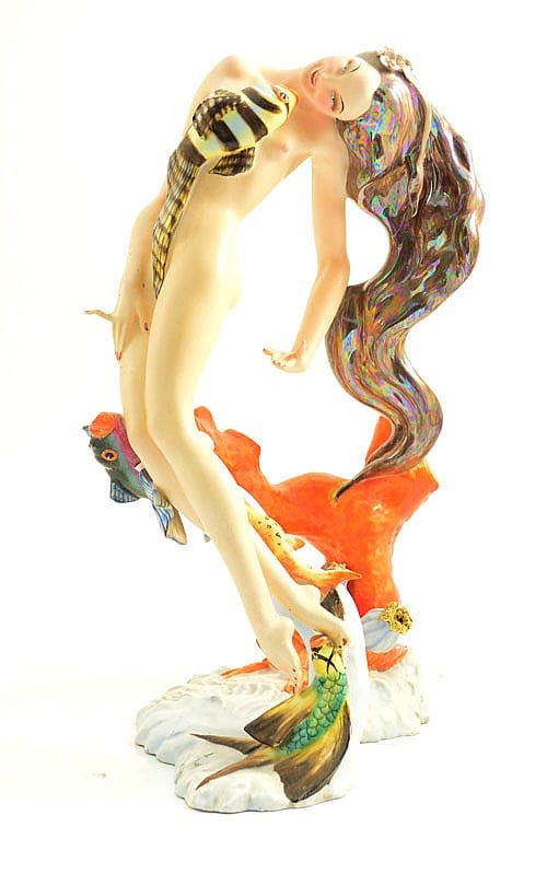 Tiziano Galli comparable auction result: tiziano galli for capodimonte a large ceramic