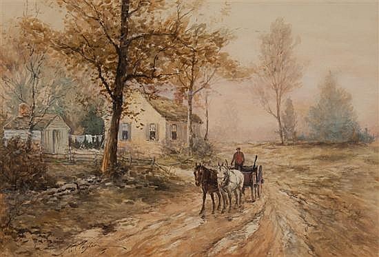 joseph c claghorn american 1869 1947 homeward bound watercolor on paper 14 1 2 x 21 1 2 in framed · Alex Cooper · 2013-01-27 Joseph C. Claghorn comparable auction result: joseph c claghorn american 1869 1947 homeward bound watercolor on paper 14 1 2 x 21 1 2 in framed