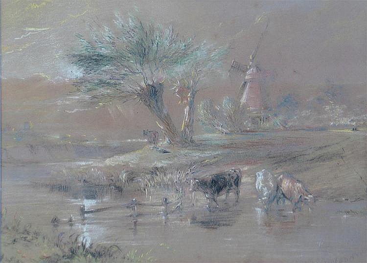 William Henry Kearney comparable auction result: william henry kearney 1800 1858 cattle watering