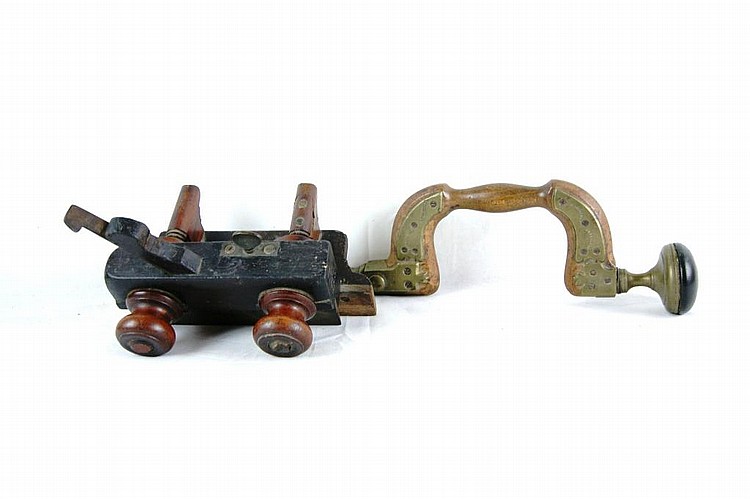 Auction comp thumbnail for Two Antique Nautical Ship woodworking tools (California Auctioneers, Lot 54)