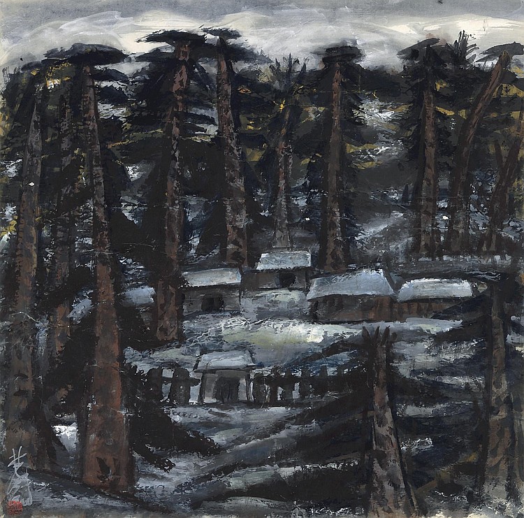 Lin  Fengmian  (1900-1991) comparable sale