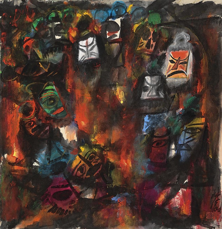 Lin  Fengmian  (1900-1991) comparable sale