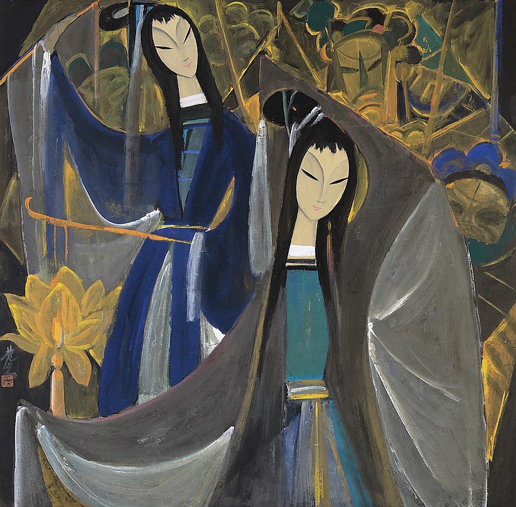 Lin  Fengmian  (1900-1991) comparable sale