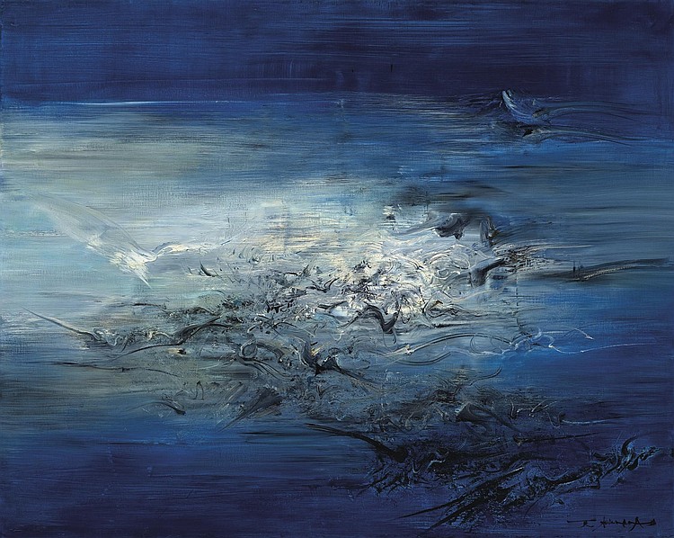 Zao  Wou-Ki  (Zhao  Wuji) comparable sale