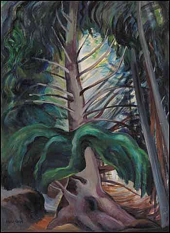 Emily Carr 1871 - 1945 Canadian oil on canvas Old sold by Heffel, lot 156 — auction record photograph