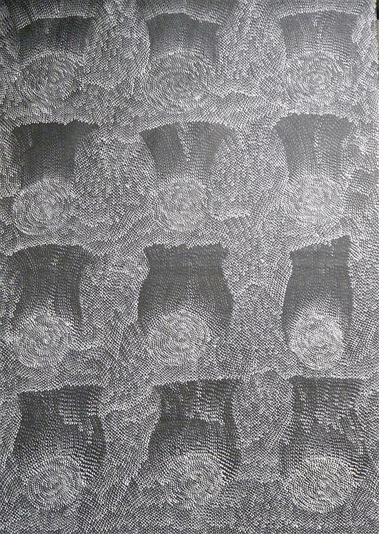 Dolsi Kelly Napangardi comparable auction result: dolsi kelly napangardi rock holes dreaming acrylic on linen