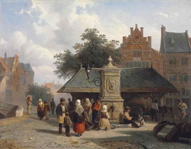 Cornelis Springer (Dutch, 1817-1891) sold by Christie's, lot 44 — auction record photograph