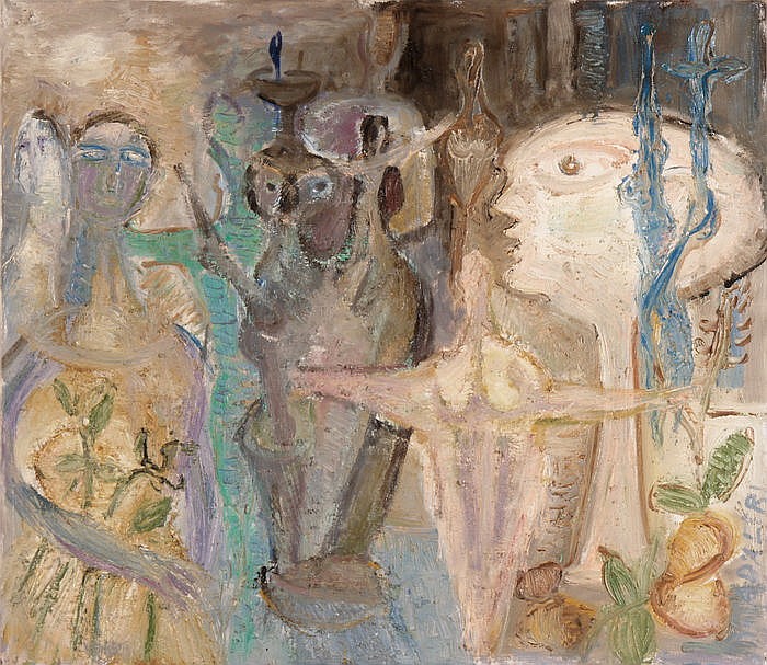 Arnold D'Altri comparable auction result: komposition mit figuren