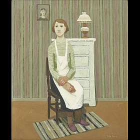 Per Axel Åberg comparable auction result: pelle berg 1909 1964 interi r med flicka p
