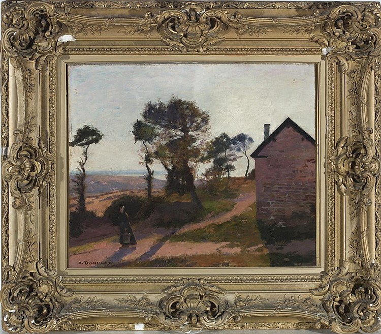 Albert Dagnaux comparable auction result: albert dagnaux signed 19th c o c rural scene