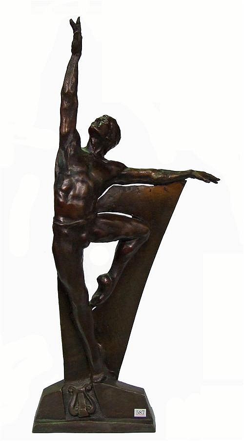 STEPHEN GLASSBOROW comparable auction result: stephen glassborow 1995 stephen heathcote of the australlian ballet 95 x 41cm