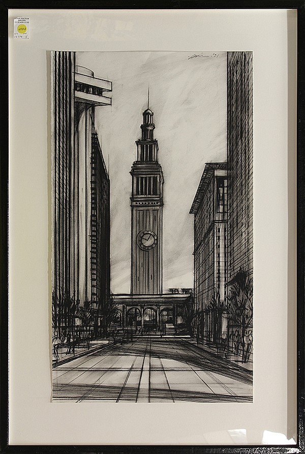 Paul Gibson comparable auction result: charcoal by paul gibson