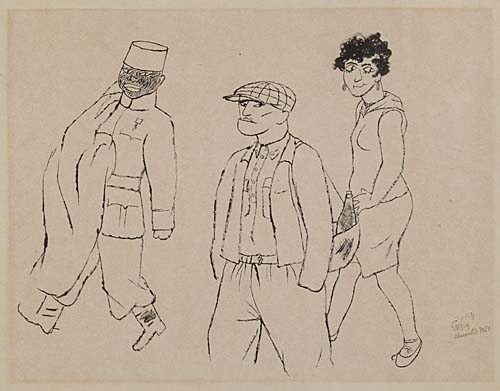 GEORGE GROSZ sold by Swann Auction Galleries, lot 111 — auction record photograph