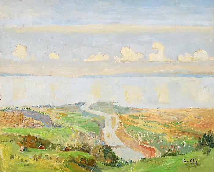 Theo Glinz comparable auction result: alte rheinm ndung