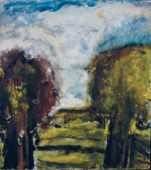 Fritz Ascher comparable auction result: landscape with trees