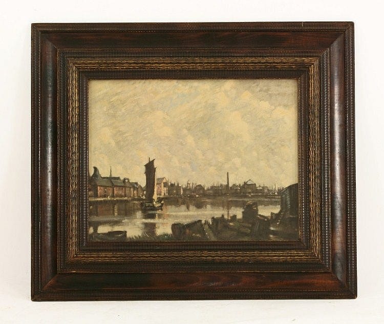 David Muirhead comparable auction result: david muirhead 1867 1930 a dockland scene