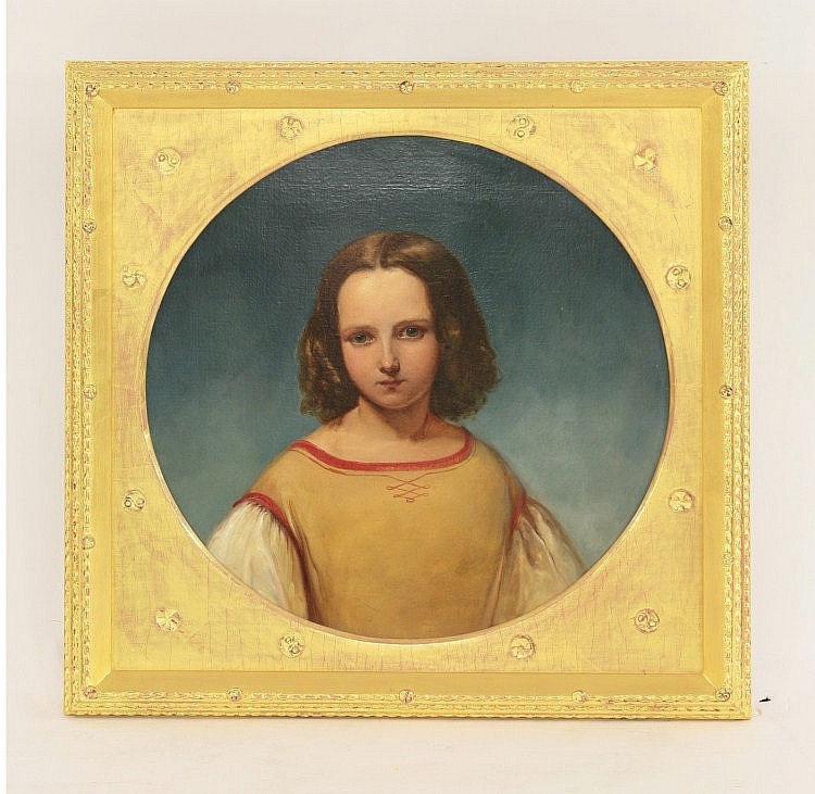 Circle of John Rogers Herbert (1810-1890) PORTRAIT sold by Sworders, lot 304 — auction record photograph
