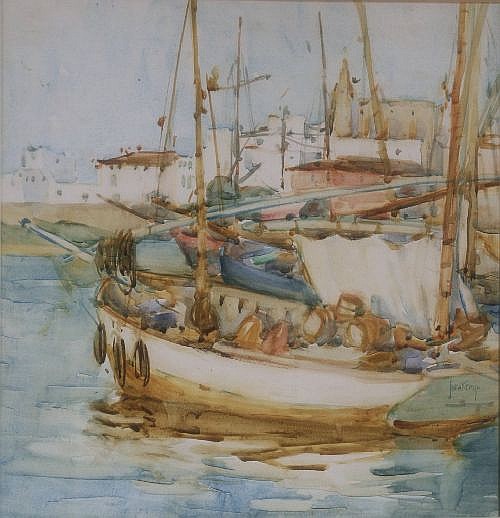 jeka kemp 1876 1967 fishing boats in harbour 12 5 x 12 5in · Gorringes · 2013-12-05 Jeka Kemp comparable auction result: jeka kemp 1876 1967 fishing boats in harbour 12 5 x 12 5in