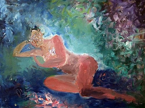 Estelle Laverne comparable auction result: estelle laverne 1915 1997 reclining nude 30 x 40in