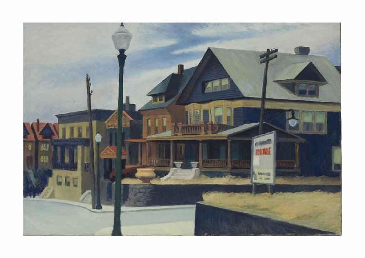Edward Hopper (1882-1967) comparable sale