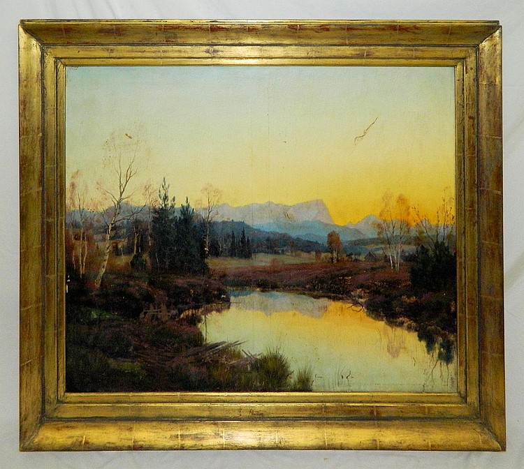 adalbert wex oil on canvas landscape · Berner's Auction Gallery · 2014-01-11 Adalbert Wex comparable auction result: adalbert wex oil on canvas landscape
