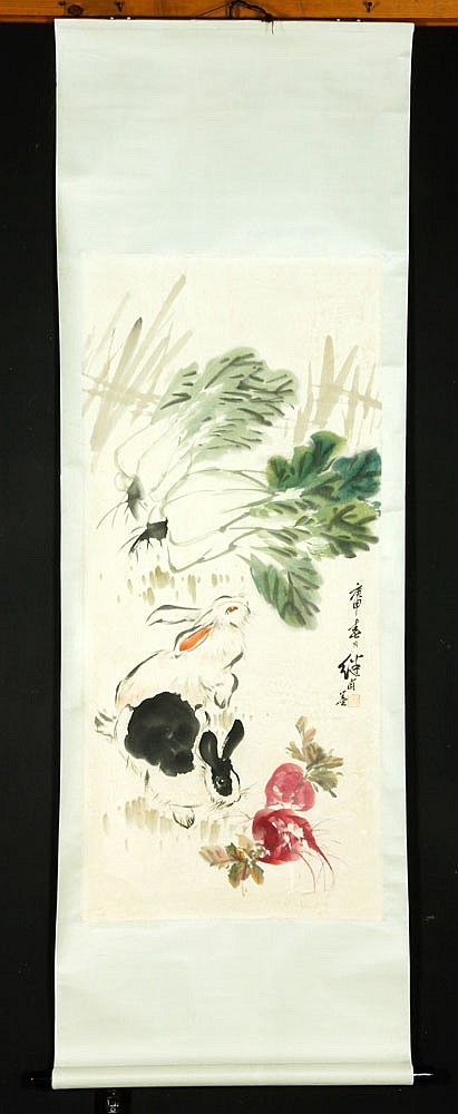 Jiyou Liu comparable auction result: chinese watercolor painting