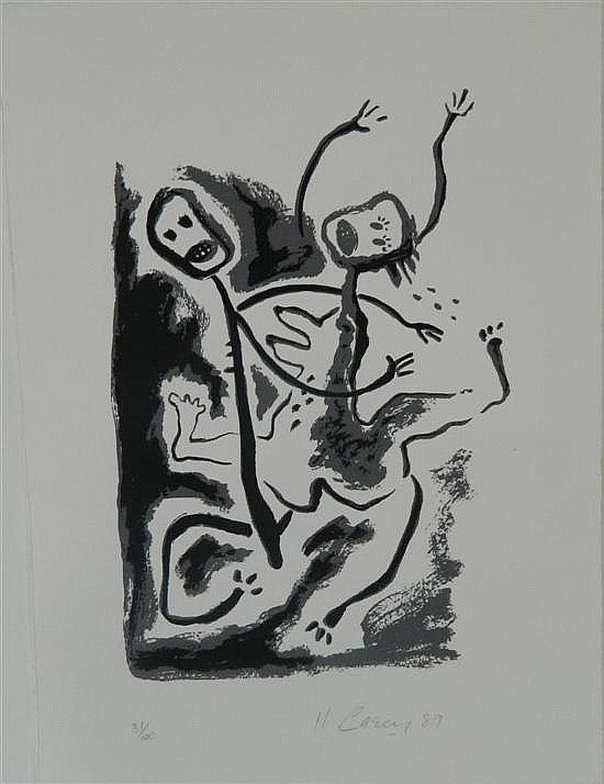 Karen Casey comparable auction result: karen casey b 1956 untitled mimi figures 1989 silkscreen ed 31 100
