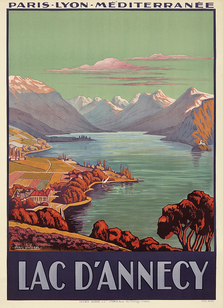 Jean PierreJulien, Jean (1888) Julien comparable auction result: lac d annecy 1925