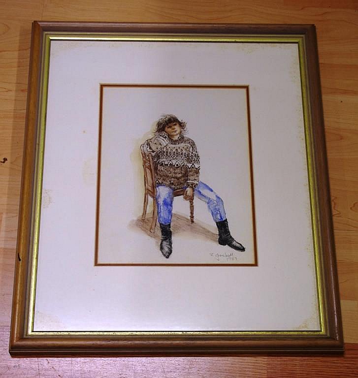robyn gosbell b 1943 pastel on paper portrait · Barsby Auctions · 2014-04-12 Robyn Gosbell comparable auction result: robyn gosbell b 1943 pastel on paper portrait