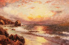 dey deribcowsky oil canvas sea sunset painting · Ripley Auctions · 2004-06-05 Dey DeRibcowsky comparable auction result: dey deribcowsky oil canvas sea sunset painting