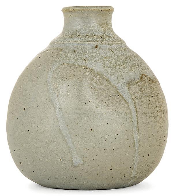 Jean Carriès comparable auction result: jean carri s 1855 1894 a potbellied battered enamelled stoneware vase montriveau circa 1890 incised signature height 4 3 4 in