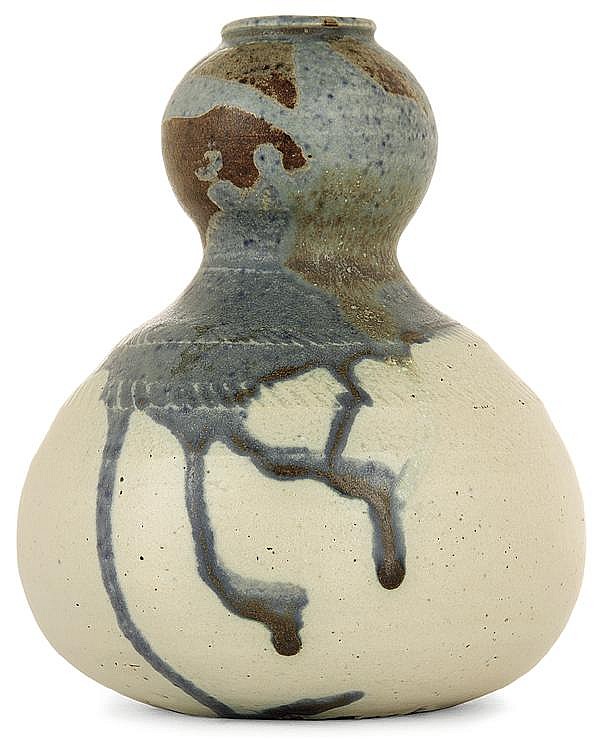 Jean Carriès comparable auction result: jean carri s 1855 1894 a bilobate enamelled stoneware vase montriveau 1891 1894 incised signature jean carri s 6 height 5 3 8