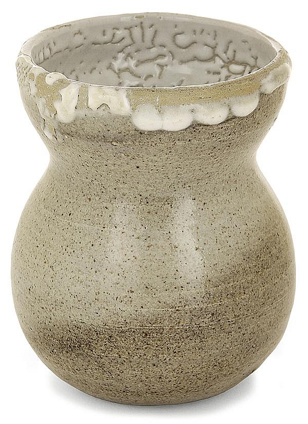 Jean Carriès comparable auction result: jean carri s 1855 1894 a bilobate enamelled stoneware vase montriveau 1891 1894 signed with the artist s mark numbered height 6