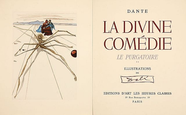 Salvador DALI et Dante ALIGHIERI LA DIVINE COMEDIE sold by Artcurial, lot 305 — auction record photograph