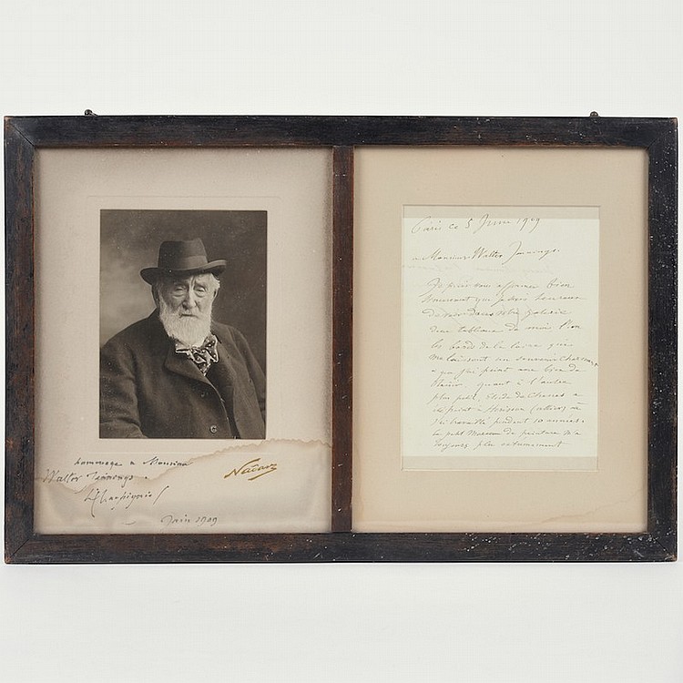 felix nadar 1820 1910 french signed photograph · Millea Bros Ltd · 2014-05-24 Felix Nadar comparable auction result: felix nadar 1820 1910 french signed photograph