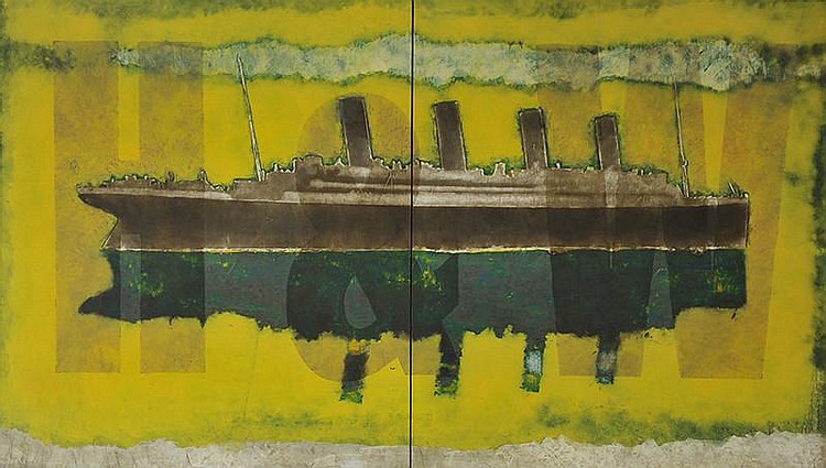 jonathan aiken titanic oil on board 30 x 52 · Ross's Auctioneers & Valuers · 2014-06-04 Jonathan Aiken comparable auction result: jonathan aiken titanic oil on board 30 x 52